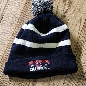 2016 World Series Champions Navy Striped Beanie